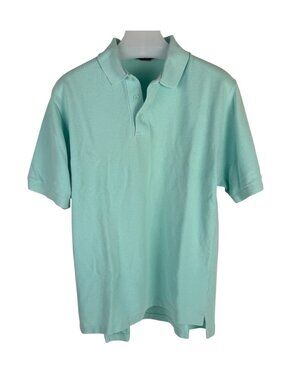 Boston Clipper Pique Knit Short-Sleeve Polo Shirt Mint Size M